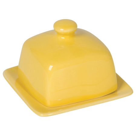 Beurrier carré jaune citron