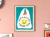 Risograph poster 'A Shopping Bag'