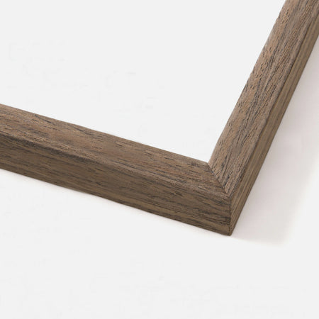 Cadre chêne foncé et plexiglas [8 x 10 po]