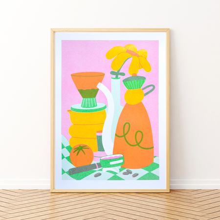 Risograph poster 'Coffee'