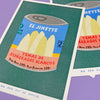 Affichette risographie 'Can of Esparragos'