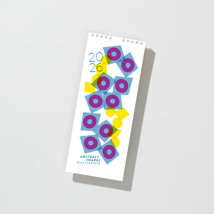 2026 Risograph Calendar - Abstract Shapes