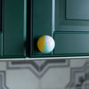 Funky Yellow Marbled Handle (or Hook) [made to order]