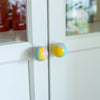 Funky Yellow Marbled Handle (or Hook) [made to order]