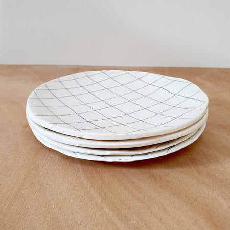 Assiette en céramique Lappis grille