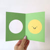 Happy face greeting card 