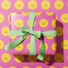 Smiley face wrapping paper 