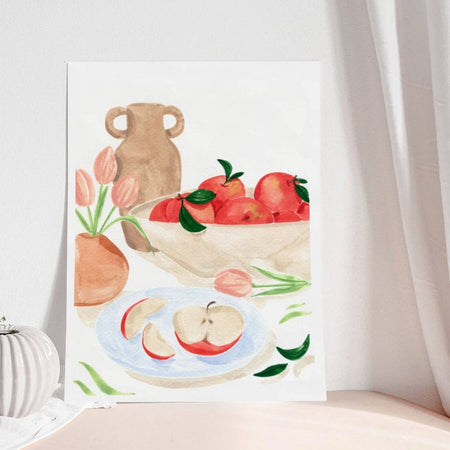 'Apples and tulips' poster