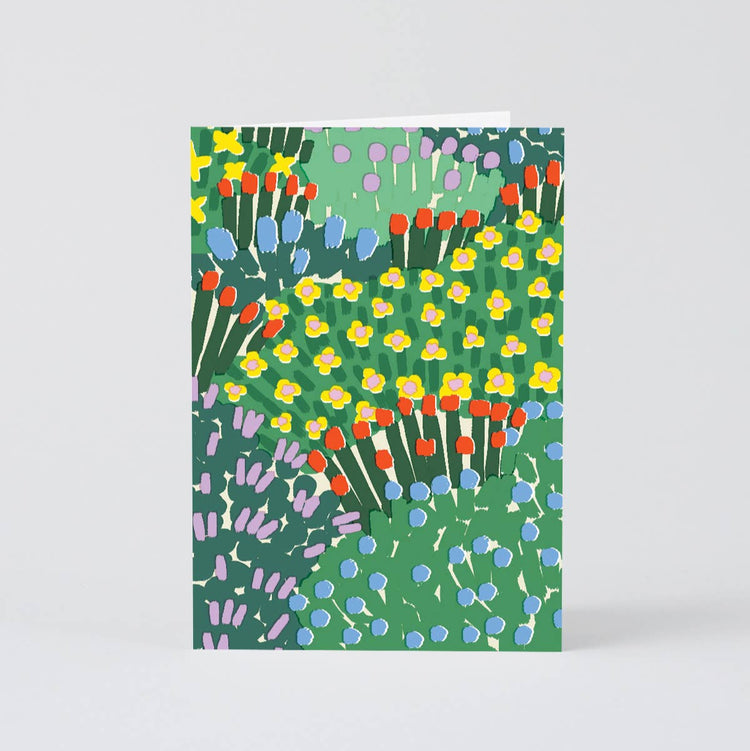 Carte de souhaits Jardin de fleurs