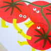 Affiche risographie 'Tomatoes'