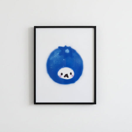 Affiche Fruits Félins 'Bleuet'