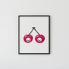 Affiche Fruits Félins 'Cerises'