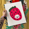 Affiche Fruits Félins 'Fraise'