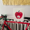 Affiche Fruits Félins 'Pomme'