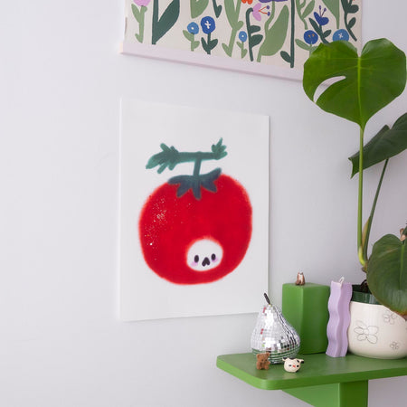 Affiche Légumes Félins 'Tomate'