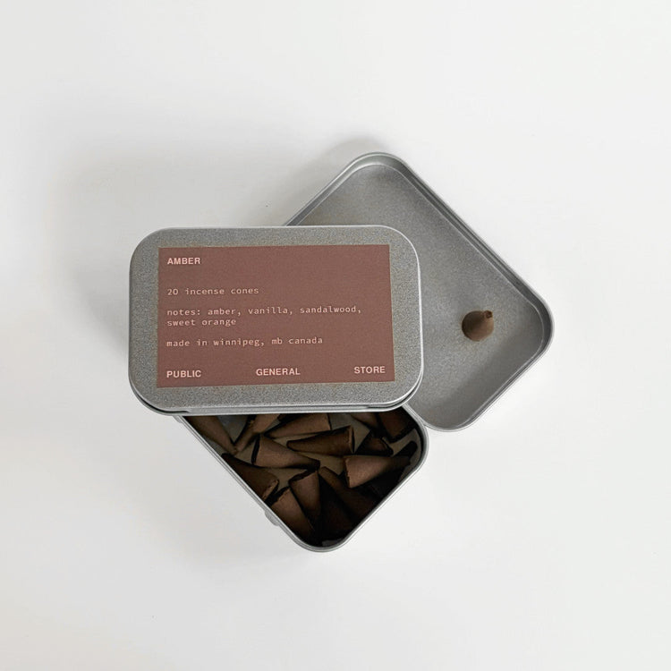 Ensemble de cônes d'encens Ambre