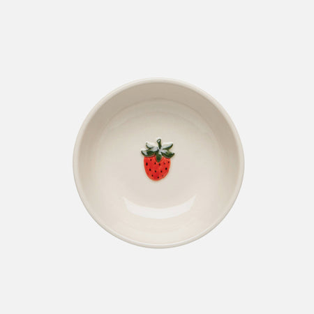 Petite assiette en relief Fraise