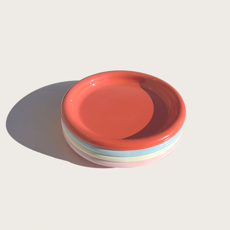 Ensemble de 4 assiettes assorties en mélamine Rolli