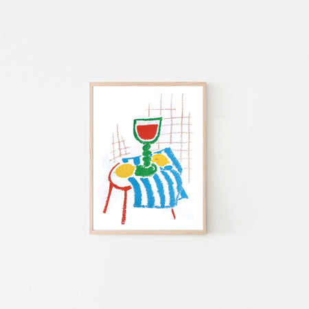 Affichette 'À table'