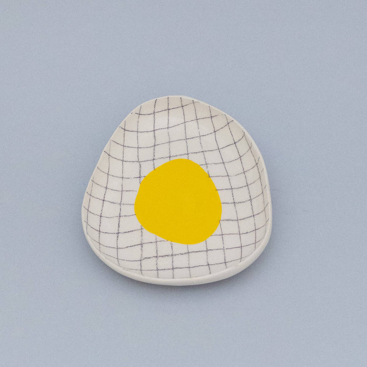 Assiette en céramique Grille