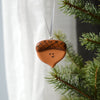 Hazelnut Glass Christmas Ornament