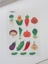 Feuille d'autocollants 'Légumes'