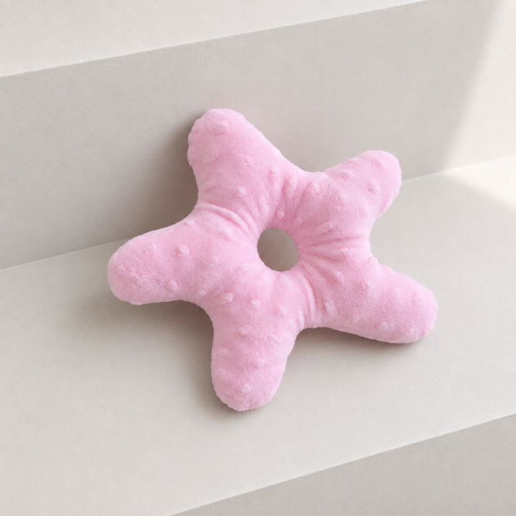 Petit coussin fleur rose