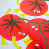 Affiche risographie 'Tomatoes'