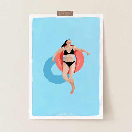'Floating Pool Ring' Poster 