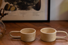 Tasse en grès crème