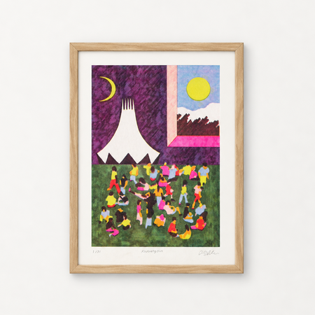 Affiche risographie 'Khruangbin'