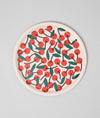 Small round wooden tray Cherries