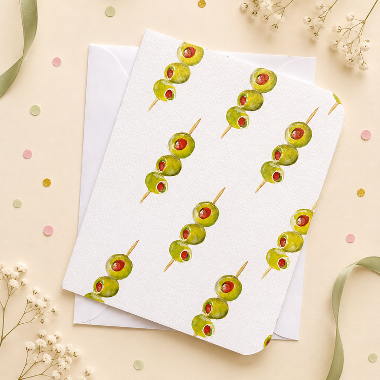 Carte de souhait Olives