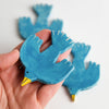 Aimant en céramique Oiseau bleu