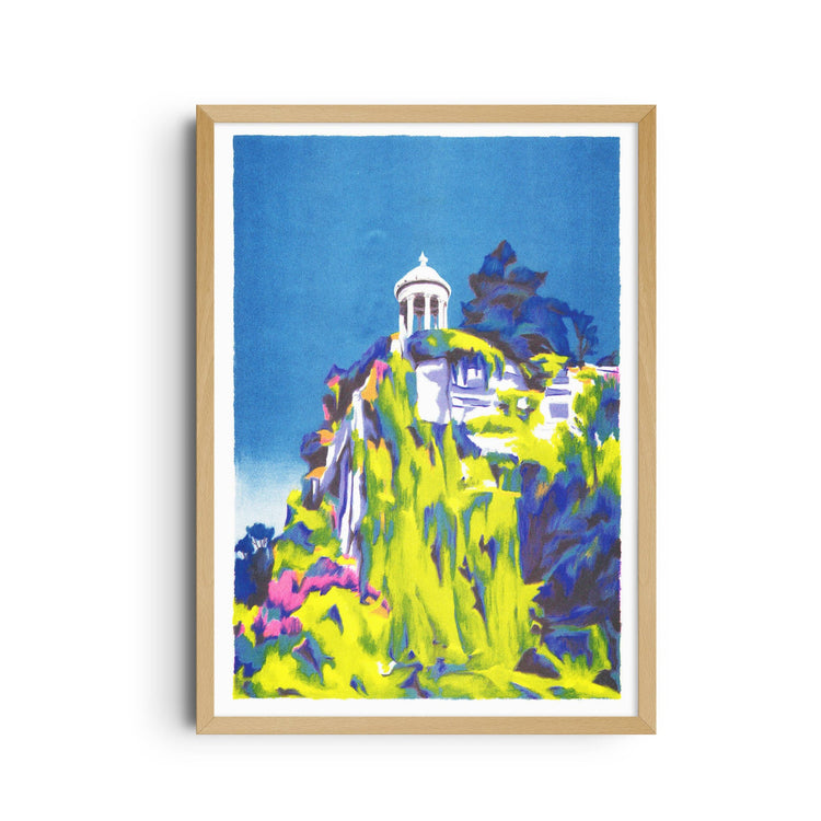 Risograph poster 'Paris, Parc des Buttes-Chaumont'