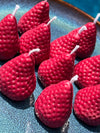 Ensemble de 5 bougies fraises
