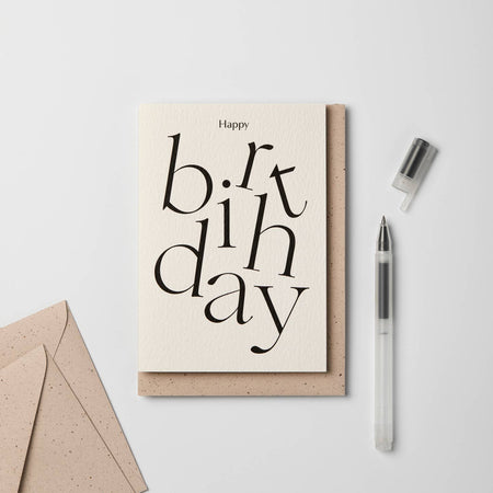 Carte de souhait 'Happy Birthday'