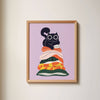 Affiche Chat sur couvertures