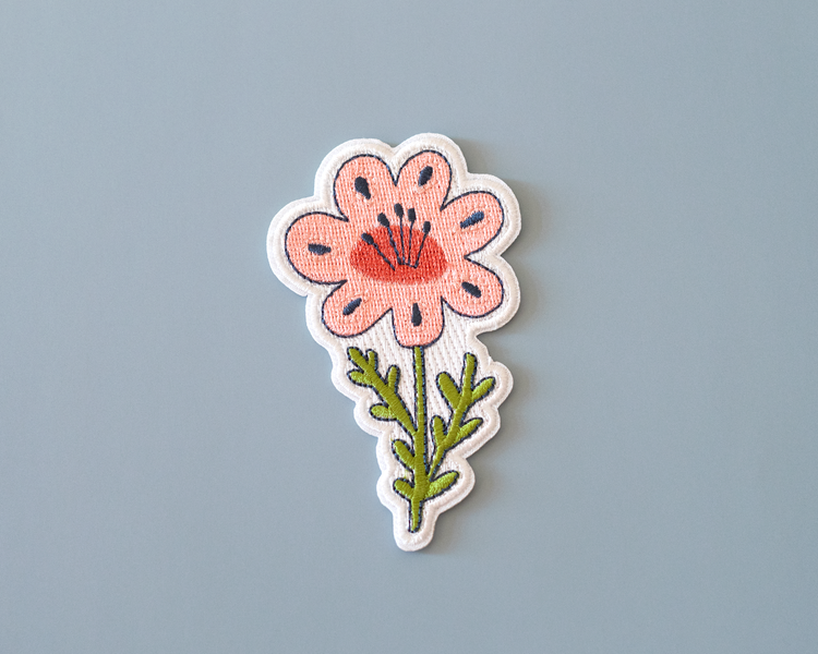 Patch thermocollant Fleur Rose