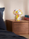 Pop glass mushroom lamp