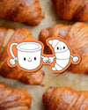 Croissant + Coffee Sticker