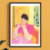 Affiche risographie 'Frida Kahlo'