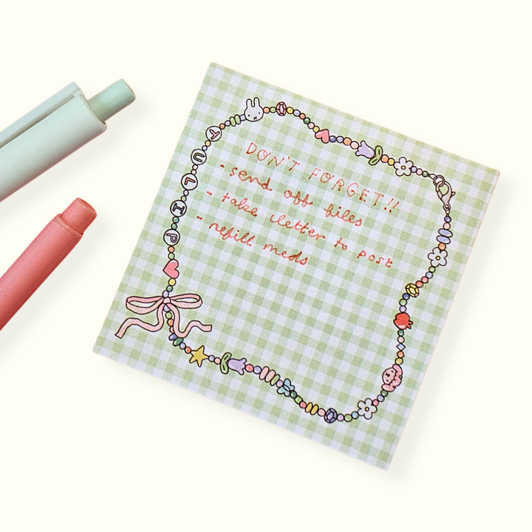 Charm Bracelet Notepad