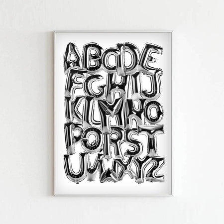 Affiche 'Alphabet Balloons'