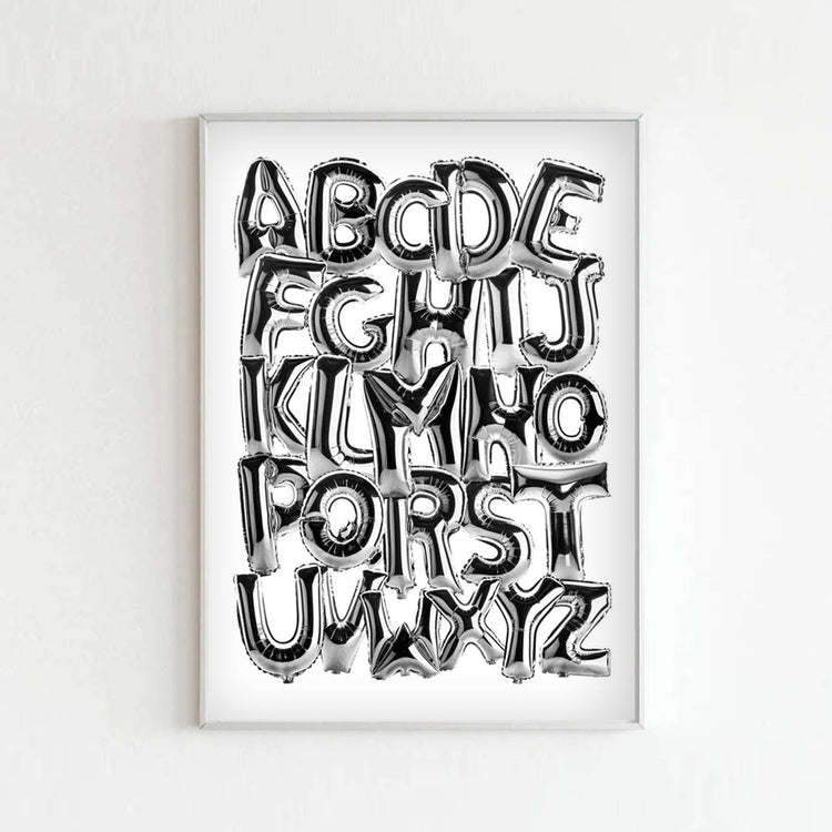 Affiche 'Alphabet Balloons'