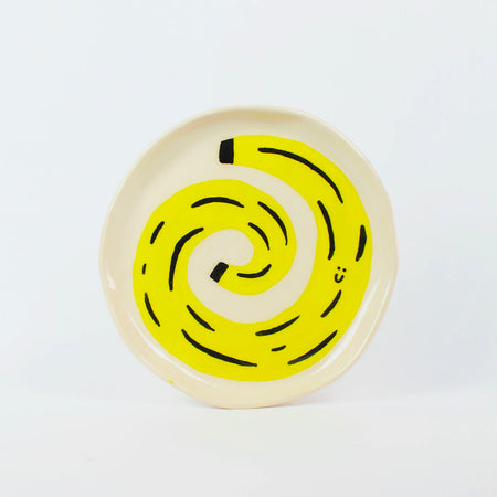 Ceramic plate 'Happy Banana' 