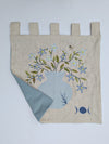 Floral textile wall hanging