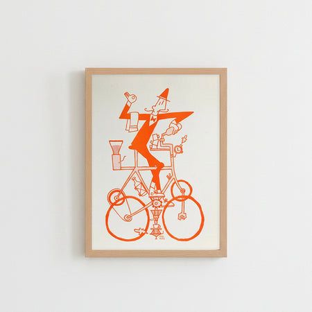 Affiche 'Barista Bicicletta'