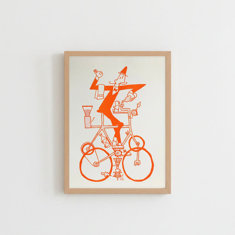 Affiche 'Barista Bicicletta'