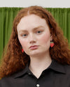 Boucles d'oreilles en céramique Fraise